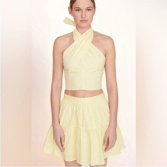 STAUD NWT Sea Mini Skirt in Sunray Size 2 - Picture 4 of 12